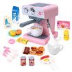 Kids Coffee Machine Maker Toy Set Pretend Role Play Kitchen Appliance Game Sensory Food Toys Pantry Cafe Party Favours Simulation Light Sound