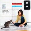 Dog Feeding Reminder Magnetic Reminder Sticker, AM and PM Daily Indication Chart Feed Your Pets, White