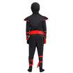 Black Kids Ninja Costume Set Boy Halloween Cosplay Costume Boy Ninja Muscle Costume With Ninja Foam Accessories