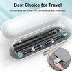 Electric Toothbrush Rotary TypeC Power Rechargeable Teeth Deep Cleaning Birthday Christmas Gifts Oral Care Set 8 Replacement Heads Travel Case Col. White