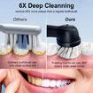 Electric Toothbrush Rotary TypeC Power Rechargeable Teeth Deep Cleaning Birthday Christmas Gifts Oral Care Set 8 Replacement Heads Travel Case Col. White