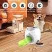 Dog Ball Launcher Dog Food Tenni Ball Machine,Dog Puzzle Feeder Dispenser,Dog Training Treats Interactive Feeder Balls Smart Puzzle Toy Color Grey
