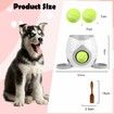 Dog Ball Launcher Dog Food Tenni Ball Machine,Dog Puzzle Feeder Dispenser,Dog Training Treats Interactive Feeder Balls Smart Puzzle Toy Color Grey