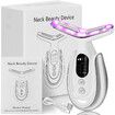 Neck Face Beauty Device, Vibration Face Massager, Face Sculpting Tool Facial Massager for Double Chin, Thermals and Skin Care, Black