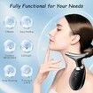 Face and Neck Beauty Tool, 7 in 1 Electric Facial Device for Wrinkle Removal at Home Daily Use, Black