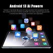 10.1 Inch Android Tablet 16GB+512GB Storage 5G Wi-Fi Dual SIM Long Battery Life Color Black