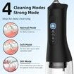 Water Flosser for Teeth 4 Modes Cordless Oral Irrigator 300ML Rechargeable Portable Irrigation Cleaner IPX7 Waterproof Water Teeth Cleaner for Home Travel