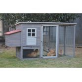 YES4PETS Grey Large Chicken Coop Rabbit Hutch Ferret Cage Hen Chook Cat House