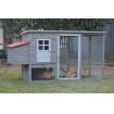 YES4PETS Grey Large Chicken Coop Rabbit Hutch Ferret Cage Hen Chook Cat House