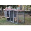 YES4PETS Grey Large Chicken Coop Rabbit Hutch Ferret Cage Hen Chook Cat House