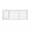 Freestanding Retractable Dog Barrier with Gate Large