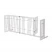 Freestanding Retractable Dog Barrier with Gate Large