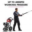 Jet-USA 4000PSI 5.5M Long Telescopic Universal Pressure Washer Cleaner Pole Wand Extension Lance