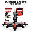 BAUMR-AG 210mm Sliding Compound Mitre Drop Saw and Adjustable Stand Combo