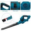 Cordless Garden Leaf Dust Blower Handheld For Makita With 2Battery & Charger 36V