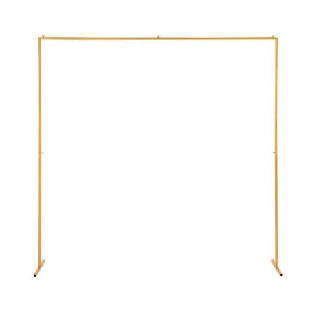 2M Backdrop Stand Wedding Background Decoration Party Flower Balloon Display Golden