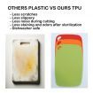 TPU Chopping Board Antibacterial Cutting Board Baby Food Grade RED