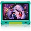 10.1 Inch Kids Tablet with 3GB RAM 64GB ROM Android 12 1280x800 IPS HD Touch Screen Parental Control Pre-Installed Apps Educational Learning Tablet Case-Green