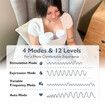 Wearable Breast Pump, Hands Free Electric Breast Pump with 4 Mode 12 Levels, Leak Proof Design and Low Noise (Blue)
