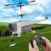 3.5 Access RC Helicopter for Kids,Induction Obstacle Avoidance Auto-Hovering One Key Star Helicopter Gift for Boys Girls (Silver)