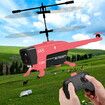 3.5 Access RC Helicopter for Kids,Induction Obstacle Avoidance Auto-Hovering One Key Star Helicopter Gift for Boys Girls (Red)