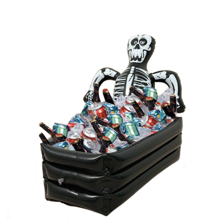 Inflatable PVC Cooler Coffin Ice Bucket Party Supplies Beverage Drink Storage Halloween Decoration
