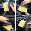 Auto Interior Dust Brush,Car Cleaning Brushes Duster,Soft Bristles Detailing Brush Dusting Tool for Automotive Dashboard Interior,Exterior,Skylight,Leather Yellow