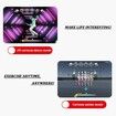 Double Dance PVC Mat 11MM Thickness Wireless DUO Music Dance Mat Dual Handles Running Game Mat HDMI TV Kids Birthday Christmas Gift