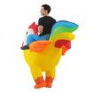 Halloween Inflatable Rooster Costume, Funny Cosplay Halloween Costume for Men Women Birthday Christmas, Suitable for Height 150-190 CM