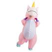 Inflatable Costume, Full Body Riding a Unicorn Blow Up Costume for Halloween Inflatables Party, Suitable for Height 150-190 CM (Pink)
