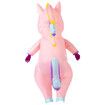 Inflatable Costume, Full Body Riding a Unicorn Blow Up Costume for Halloween Inflatables Party, Suitable for Height 150-190 CM (Pink)
