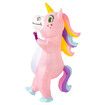 Inflatable Costume, Full Body Riding a Unicorn Blow Up Costume for Halloween Inflatables Party, Suitable for Height 150-190 CM (Pink)