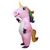 Inflatable Costume, Full Body Riding a Unicorn Blow Up Costume for Halloween Inflatables Party, Suitable for Height 150-190 CM (Pink)