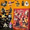 Halloween Christmas Scary Doll Advent Calendar Kids, 24 PCS Halloween Countdown Calendar, Doll Nightmare Advent Calendar Gift