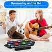 9 Pads Electronic Drum Kit Electric Digital USB Roll Up Bluetooth Practice Pad Speaker Headphone Jack Beginner Musical Instrument Drumsticks Colourful