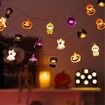 2Packs Halloween String Lights Decorations 3m 20 LED Halloween Window Lights Battery Power Window Lights for Home Halloween Party Decor Col Warm