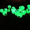 2Packs 8LEDs Halloween Decorations Solar Power Eyeball Lights Swaying Wind Waterproof Solar Halloween Outdoor Lights Garden Yard Haunting House COL.Green