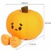 Cute Pumpkin Silicone Night Light, Colorful, Dimmable, Rechargeable, Nursery Lamp for Halloween, Breastfeeding, Room Decoration,