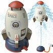 Sprinkler Rocket Launcher,Outdoor Water Toys for Kids,Summer Outside Game,Holiday Birthday Ideas for Boys Girls Age 3+ Year Old,Gray