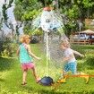 Sprinkler Rocket Launcher,Outdoor Water Toys for Kids,Summer Outside Game,Holiday Birthday Ideas for Boys Girls Age 3+ Year Old,Gray