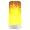 LED Flame Effect Light, USB Rechargeable Fire Flame Effect Night Light, Desk Light Lamp with Magnetic Base for Christmas Halloween Bar Party