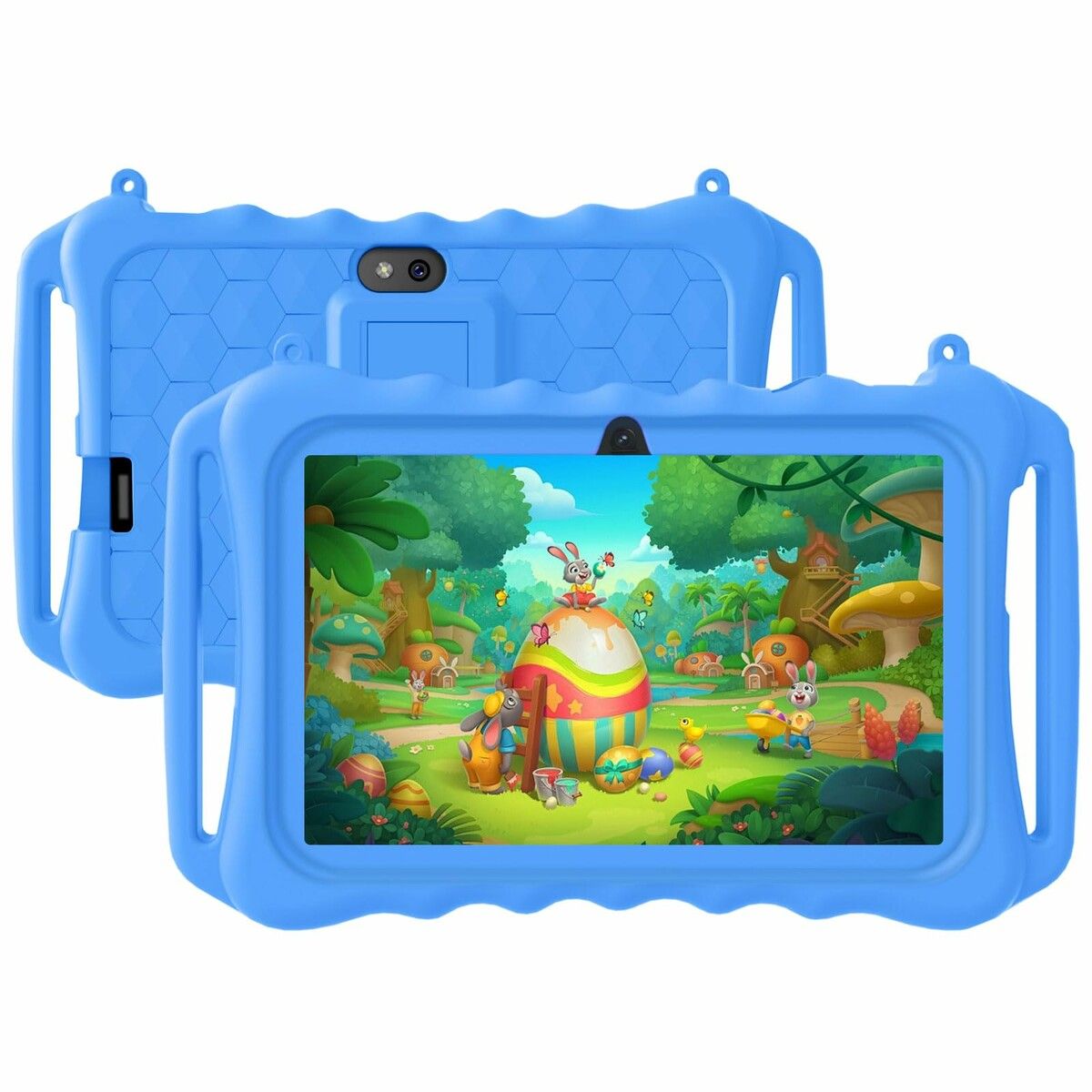 7 inch Android 11 Kids Tablet 2GB RAM 32GB ROM with WiFi, Bluetooth, Control Pre-Installed Apps, Dual Camera (Blue)