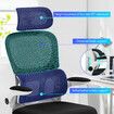 NEADER Ergonomic Mesh Office Chair Computer Desk Armchair Adjustable High Back Swivel Executive Work Gamer Modern Comfortable Seating Black White