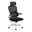 NEADER Ergonomic Mesh Office Chair Computer Desk Armchair Adjustable High Back Swivel Executive Work Gamer Modern Comfortable Seating Black White