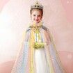 Princess Dress Up Clothes for Little Girl,11Pcs Princess Cape with Crown,Princess Dresses for Girl Age3+ Birthday Gift (Yellow)