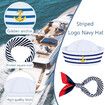 Yacht Captain Hat Sailor Ship Cap Scarf Sunglasses Sailor Hat Boat Costume for Men Women Captains Dressing up Party (2Pack)