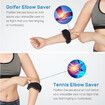 2 Pcs Elbow Brace for Tennis and Golf Elbow, Adjustable and Versatile for Men and Women with Velcro, Dark Blue