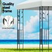 Instahut Gazebo 3x3m Marquee Outdoor Wedding Party Event Tent Home Iron Art Shade White