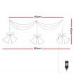 1.8M Christmas Lights 288 LED Bell Motif Light Decorations Jingle Jollys