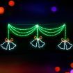 1.8M Christmas Lights 288 LED Bell Motif Light Decorations Jingle Jollys